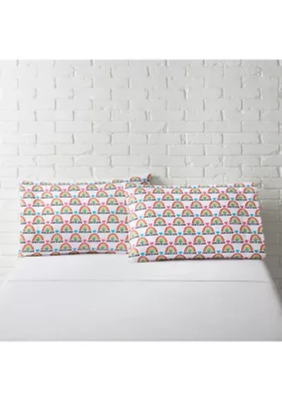 Rainbow Party Pillowcase Pair 
