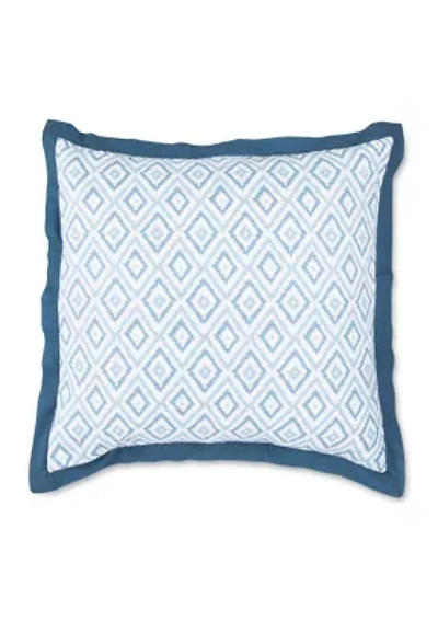 Port Lucie Euro Blue Sham