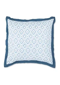 Port Lucie Euro Blue Sham