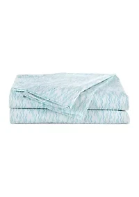 Southern Tide Waves and Skips Queen Aqua Sheet Set