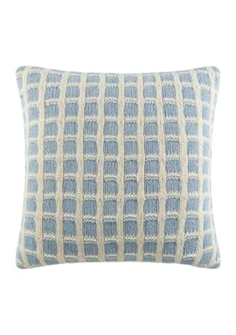 Zephyr Knitted Square Decorative Pillow