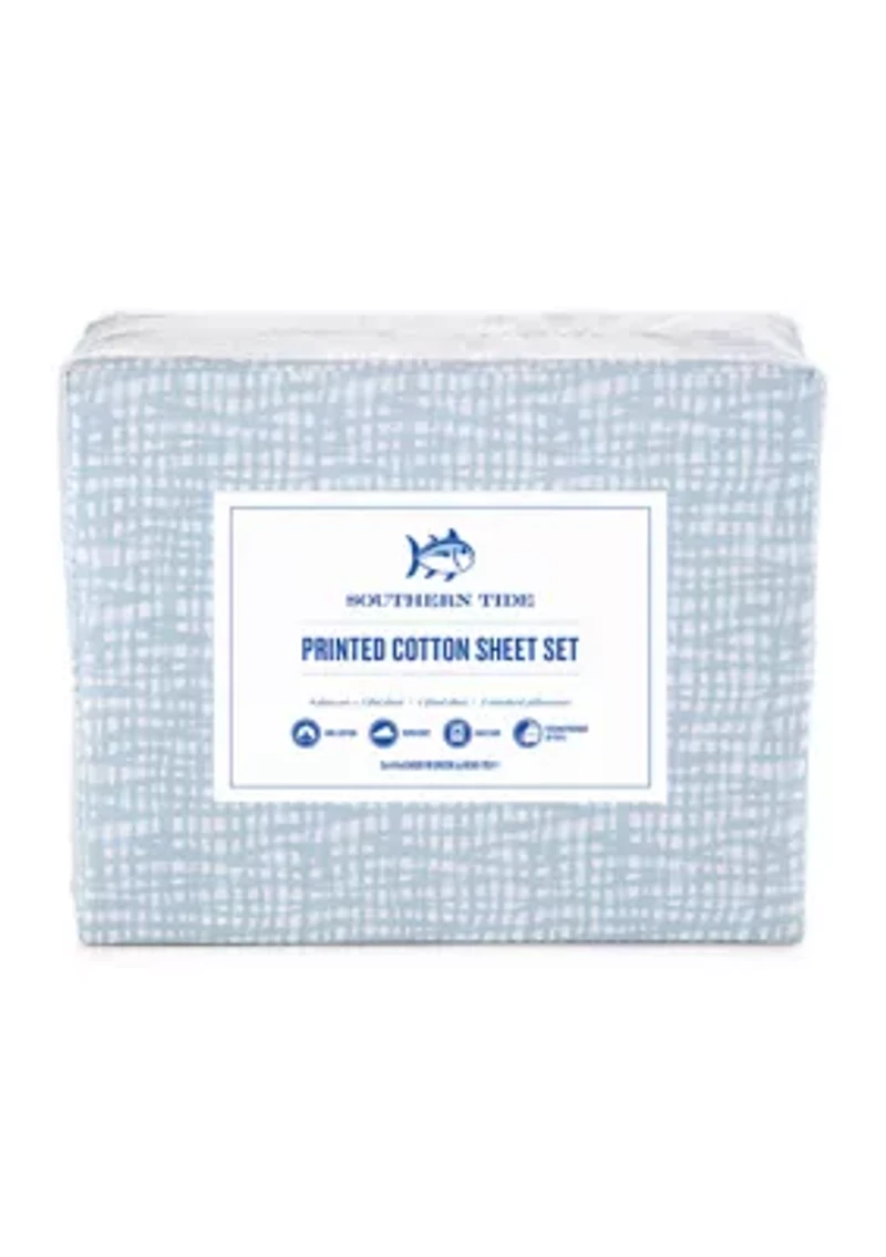 Netting Plaid Sheet Set