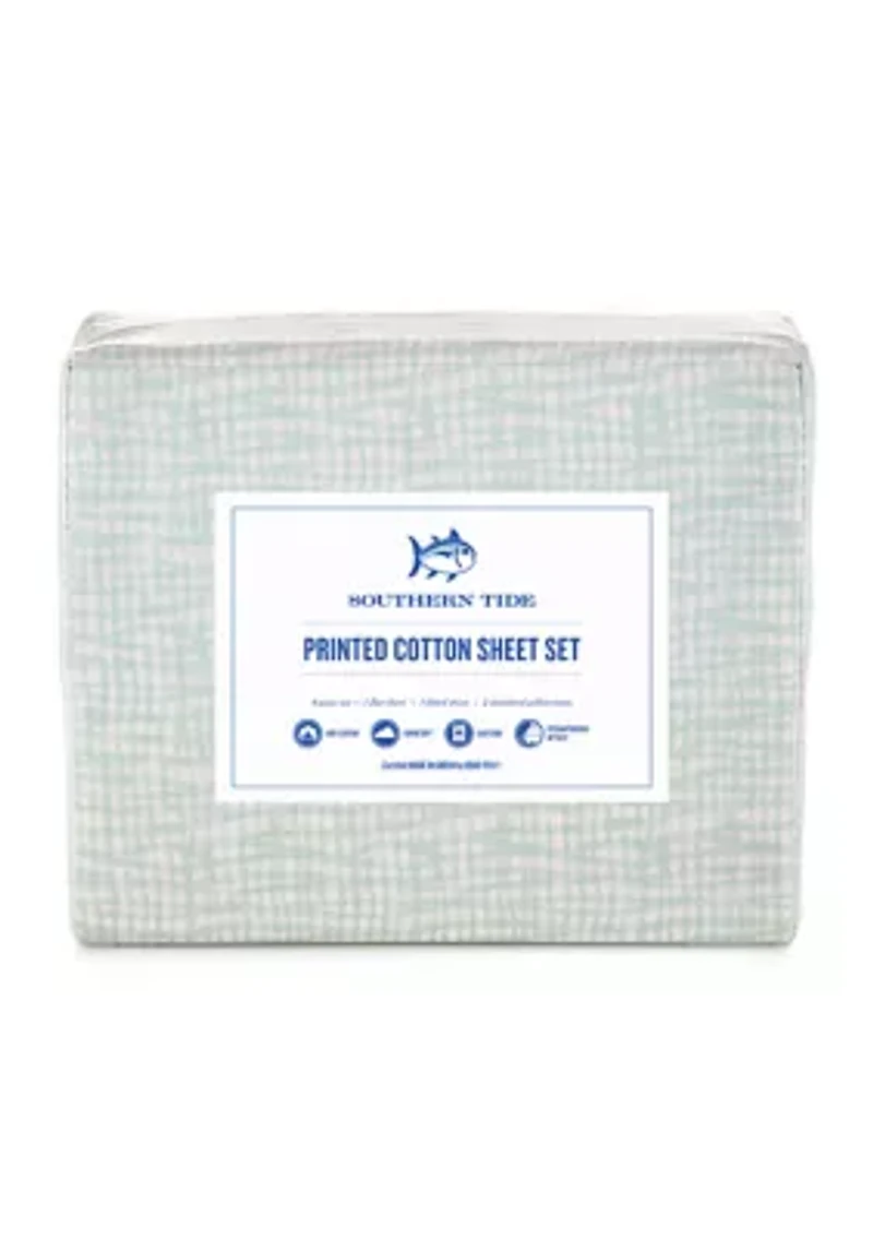 Netting Plaid Sheet Set