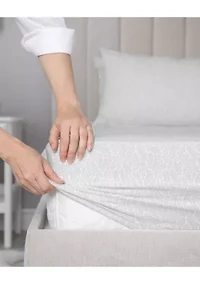 Cedar Island Grey Leafy Vine Print Sheet Set