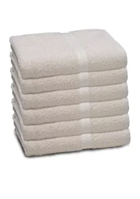 Martex Commercial Basic 6-pack Bath Towel Set- White