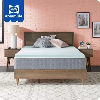 Sealy® Dreamlife™ 2” Gel Memory Foam Mattress Topper