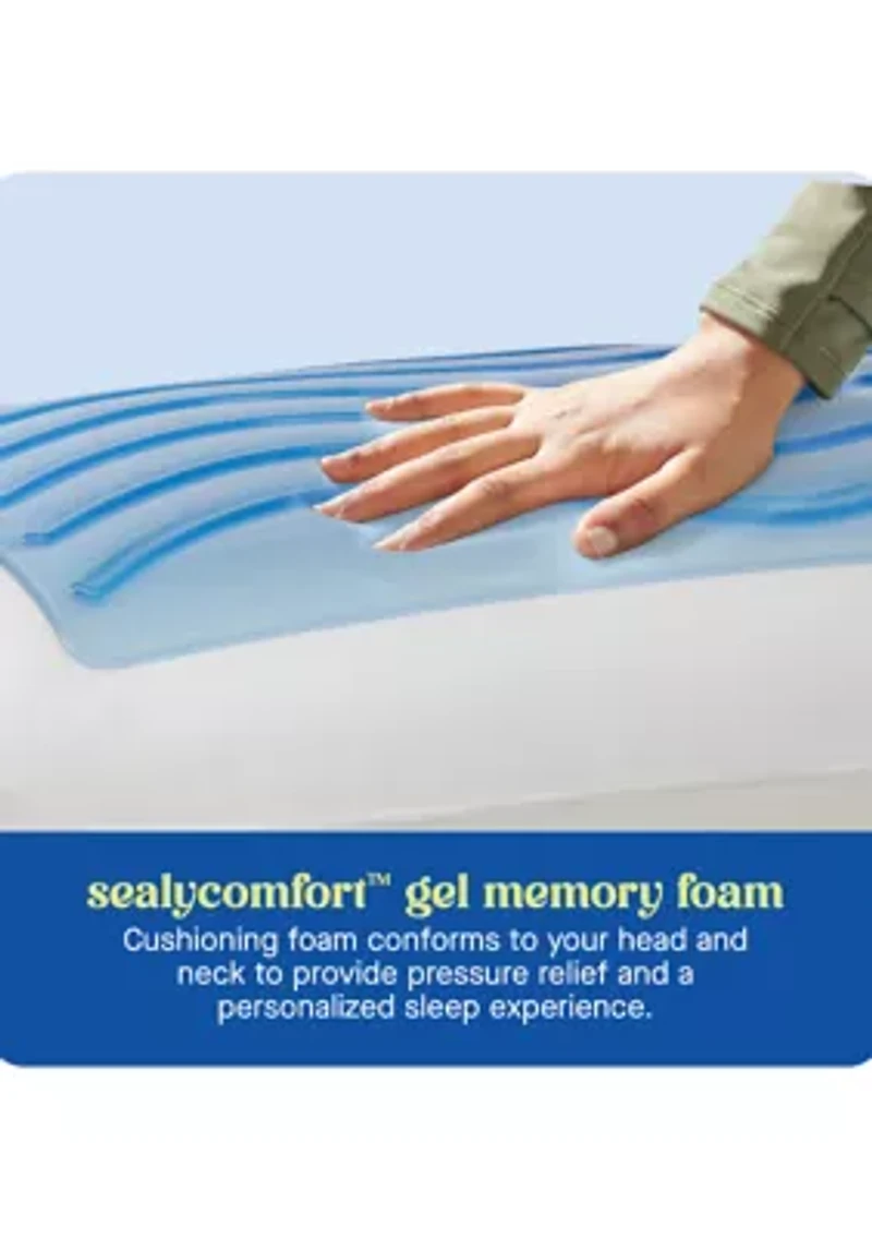  Dreamlife™ Memory Foam Gel Standard Size Bed Pillow