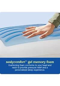  Dreamlife™ Memory Foam Gel Standard Size Bed Pillow