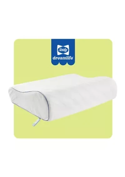 Dreamlife™ Molded Contour Memory Foam Standard Size Bed Pillow