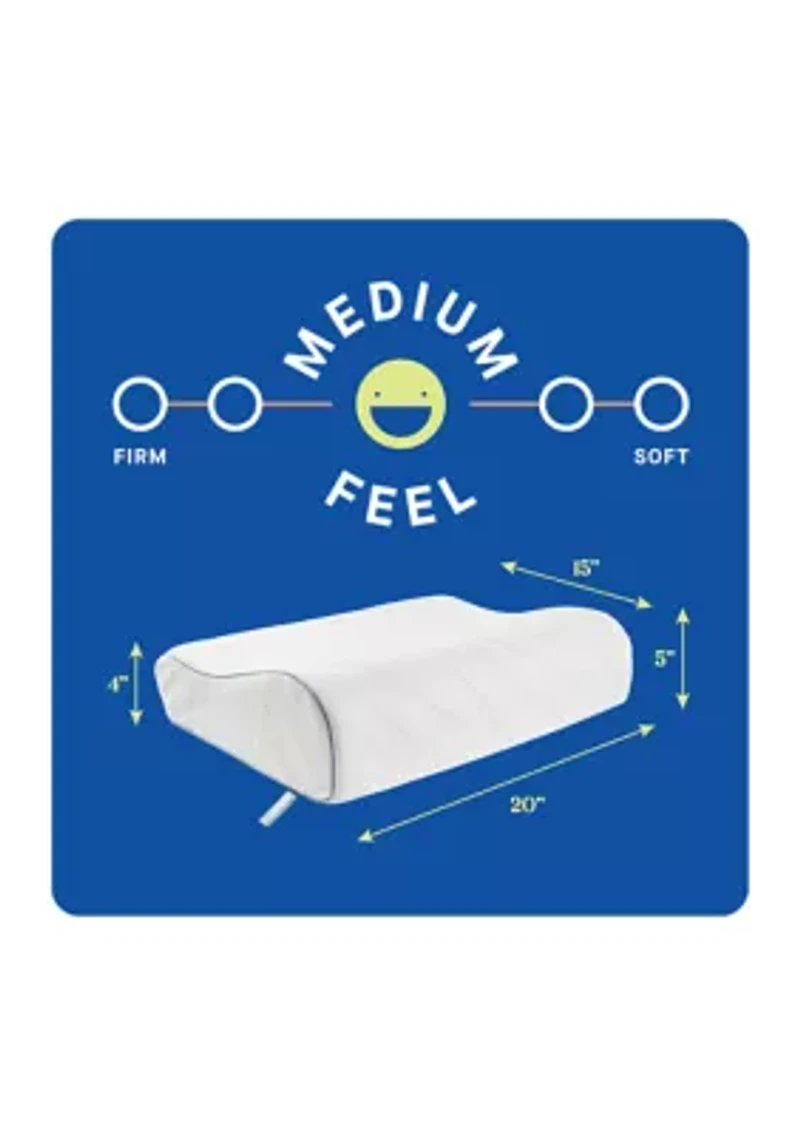 Dreamlife™ Molded Contour Memory Foam Standard Size Bed Pillow