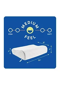 Dreamlife™ Molded Contour Memory Foam Standard Size Bed Pillow