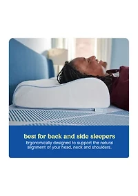 Dreamlife™ Molded Contour Memory Foam Standard Size Bed Pillow
