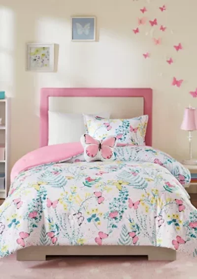 Cynthia Butterfly Comforter Set