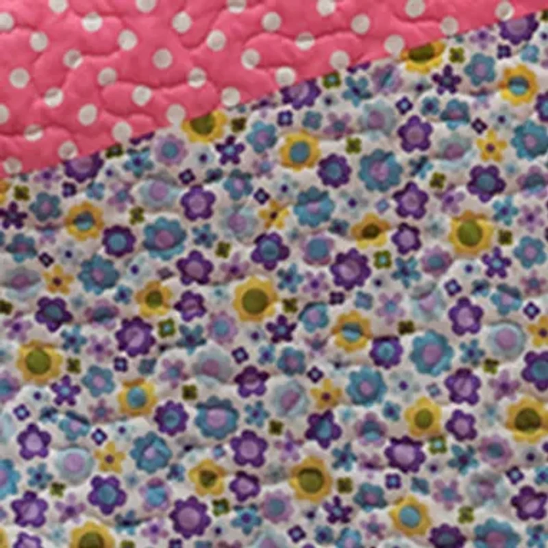 Crazy Daisy Reversible Coverlet Set