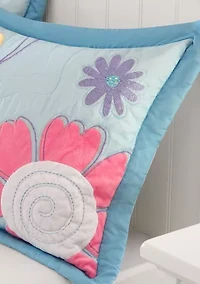 Crazy Daisy Reversible Coverlet Set