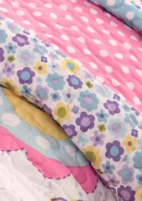Crazy Daisy Reversible Coverlet Set