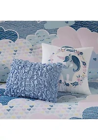 Periwinkle Blue Cloud Duvet Cover Set