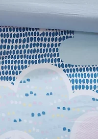 Periwinkle Blue Cloud Duvet Cover Set