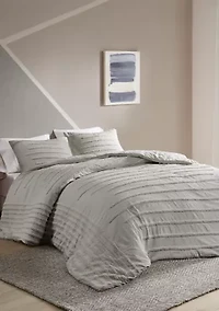 Mercer 3 Piece Cotton Chenille Comforter Set