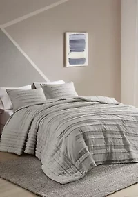 Mercer 3 Piece Cotton Chenille Coverlet Set