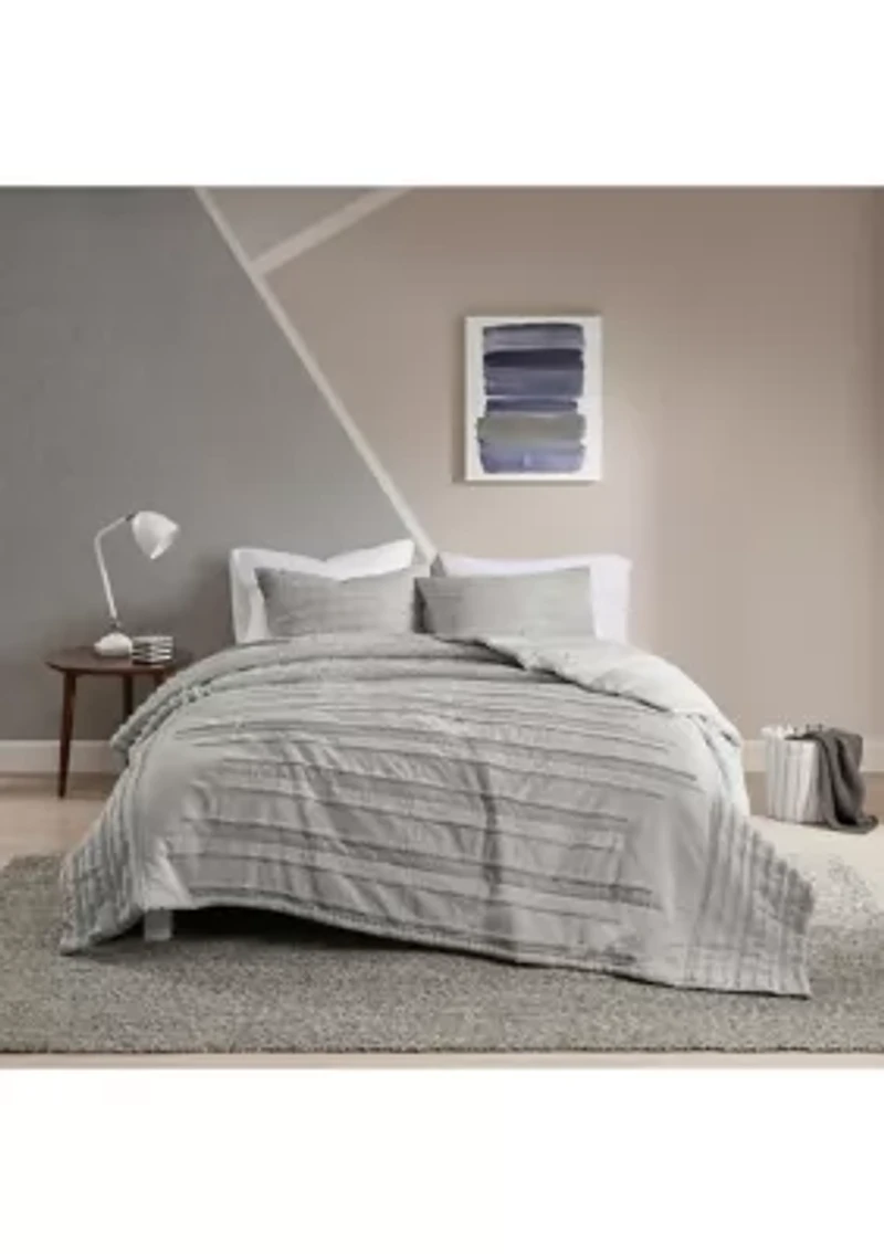 Mercer 3 Piece Cotton Chenille Coverlet Set
