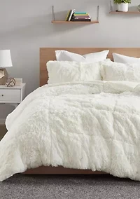 Malea Shaggy Faux Fur Comforter Mini Set