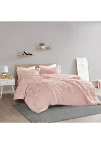 Malea Shaggy Faux Fur Comforter Mini Set