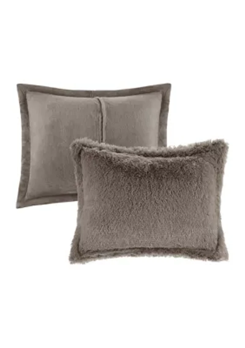 Malea Shaggy Faux Fur Comforter Mini Set