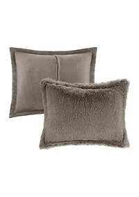 Malea Shaggy Faux Fur Comforter Mini Set