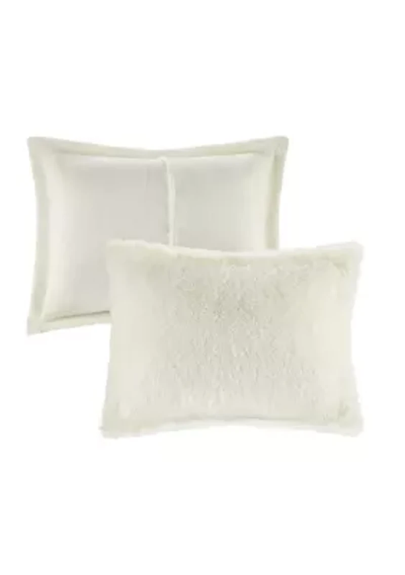 Malea Shaggy Faux Fur Comforter Mini Set