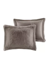 Malea Shaggy Fur Duvet Cover Set