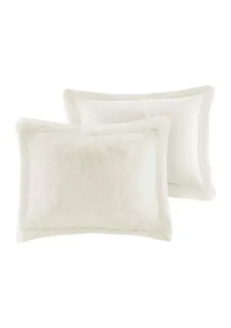 Malea Shaggy Fur Duvet Cover Set