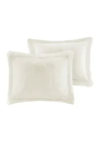 Malea Shaggy Fur Duvet Cover Set
