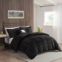 Alton Plush to Sherpa Down Alternative Comforter Set