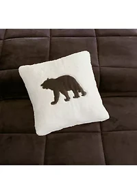 Alton Plush to Sherpa Down Alternative Comforter Set