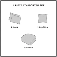 Alton Plush to Sherpa Down Alternative Comforter Set