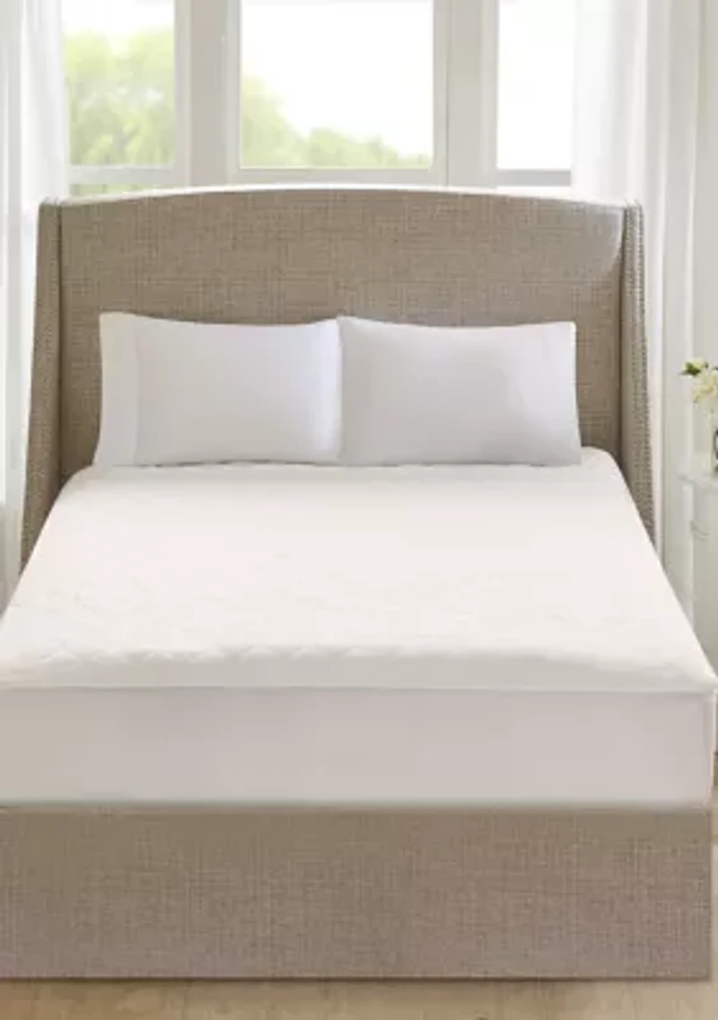 Cotton Deep Pocket Heated Mattress Pad-20 Heat Settings