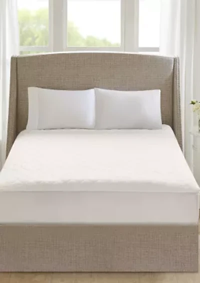 Cotton Deep Pocket Heated Mattress Pad-20 Heat Settings