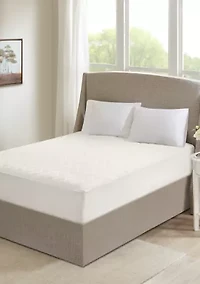 Cotton Deep Pocket Heated Mattress Pad-20 Heat Settings