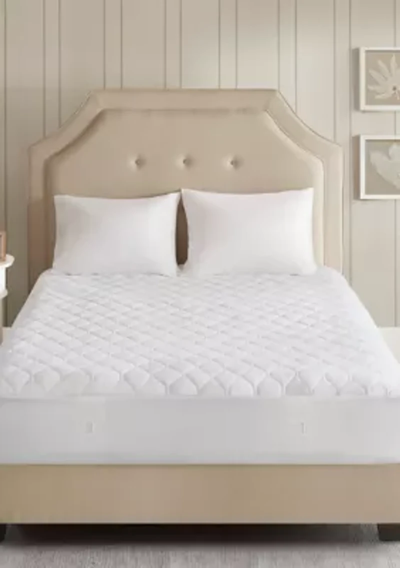 Heated Microfiber Mattress Pad with 3M Scotchgard