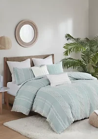 Kara Cotton Jacquard Comforter Set