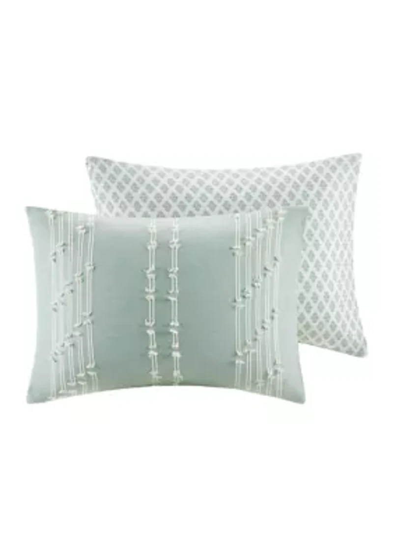 Kara Cotton Jacquard Comforter Set