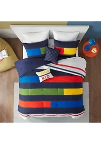 Morris Stripe Printed Comforter Set