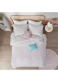 Iris Woodland Animals Cotton Reversible Comforter Set