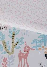 Iris Woodland Animals Cotton Reversible Comforter Set