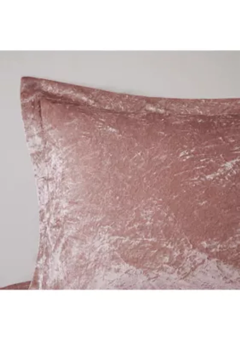 Felicia Velvet Comforter Set with Throw Pillow