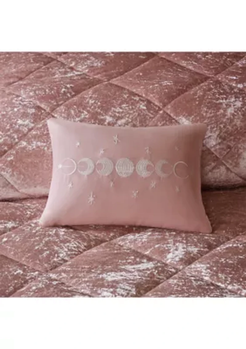 Felicia Velvet Comforter Set with Throw Pillow