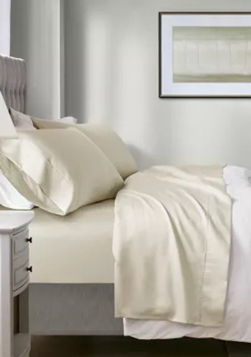 1000 Thread Count HeiQ Smart Temperature Cotton Blend 4 PC Sheet Set