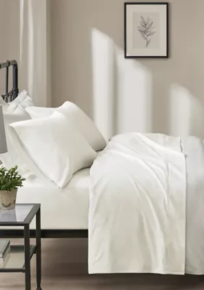 Oversized Cotton Flannel 4 Piece Sheet Set