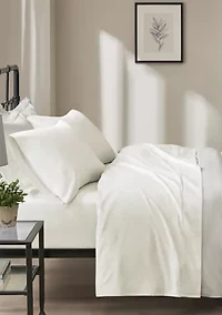 Oversized Cotton Flannel 4 Piece Sheet Set